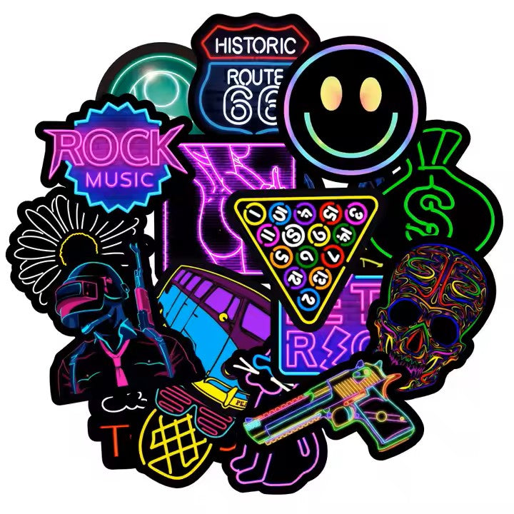 Neon Stickers